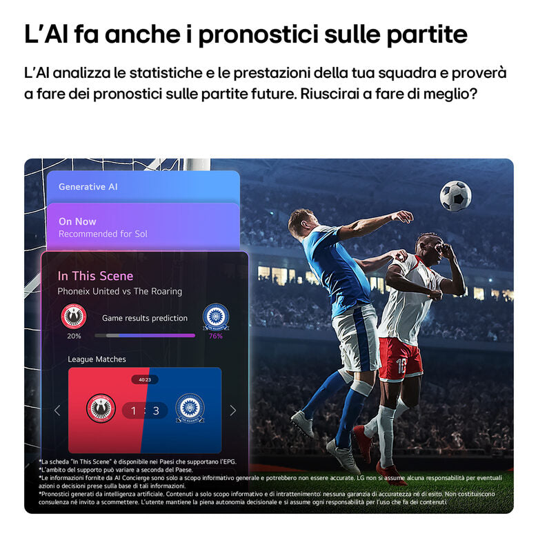 LG QNED AI MiniLED 65'' Serie QNED70B 65QNED70B6C, 4K, AI Magic Remote, 100% Volume colore, 3 HDMI, 20W, SMART TV 2026