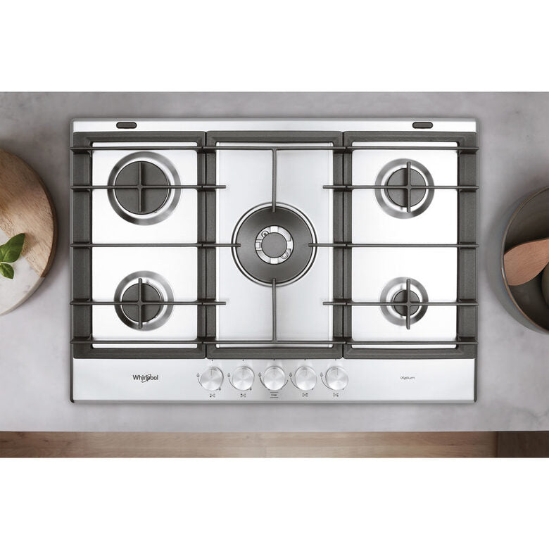 Whirlpool GMR 7522/IXL piano cottura Acciaio inossidabile Da incasso Gas 5 Fornello(i)