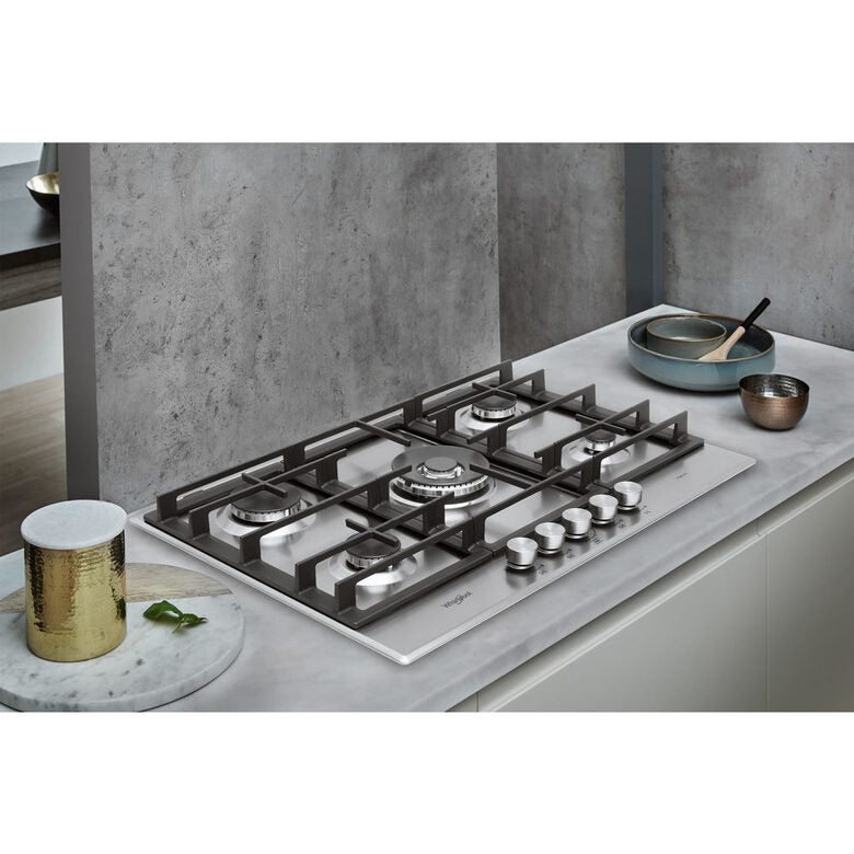 Whirlpool GMR 7522/IXL piano cottura Acciaio inossidabile Da incasso Gas 5 Fornello(i)