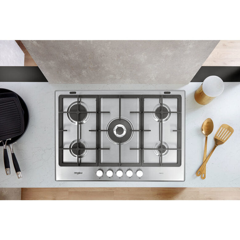 Whirlpool GMR 7522/IXL piano cottura Acciaio inossidabile Da incasso Gas 5 Fornello(i)