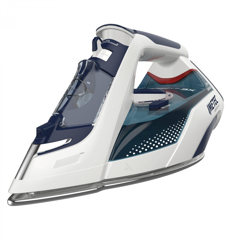 Imetec ZeroCalc Z3 3500 Ferro da stiro a secco e a vapore Acciaio inossidabile 2400 W Blu, Bianco
