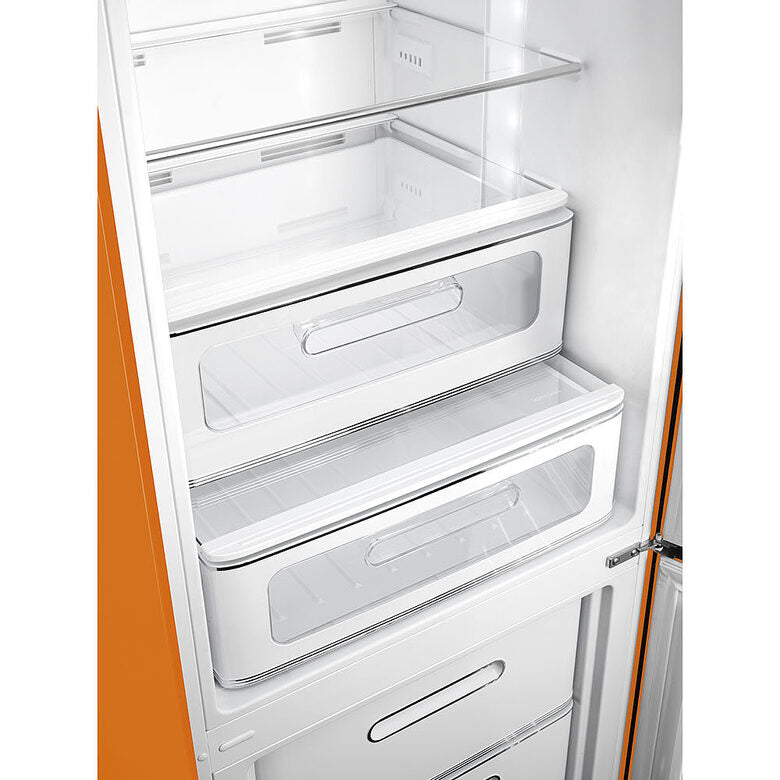 Smeg FAB32ROR3 frigorifero con congelatore Libera installazione 331 L Arancione