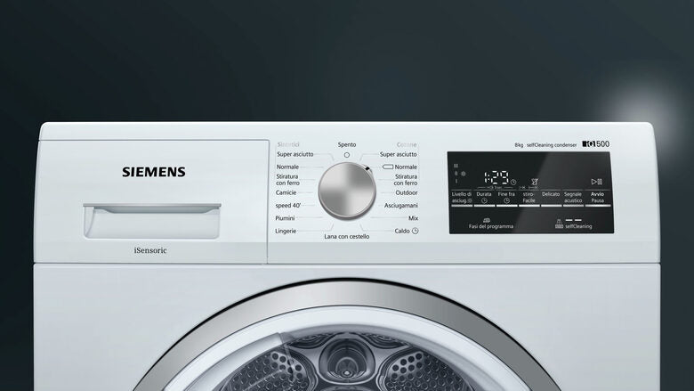 Siemens iQ500 WT47W458II asciugatrice Libera installazione Caricamento frontale 8 kg A++ Bianco