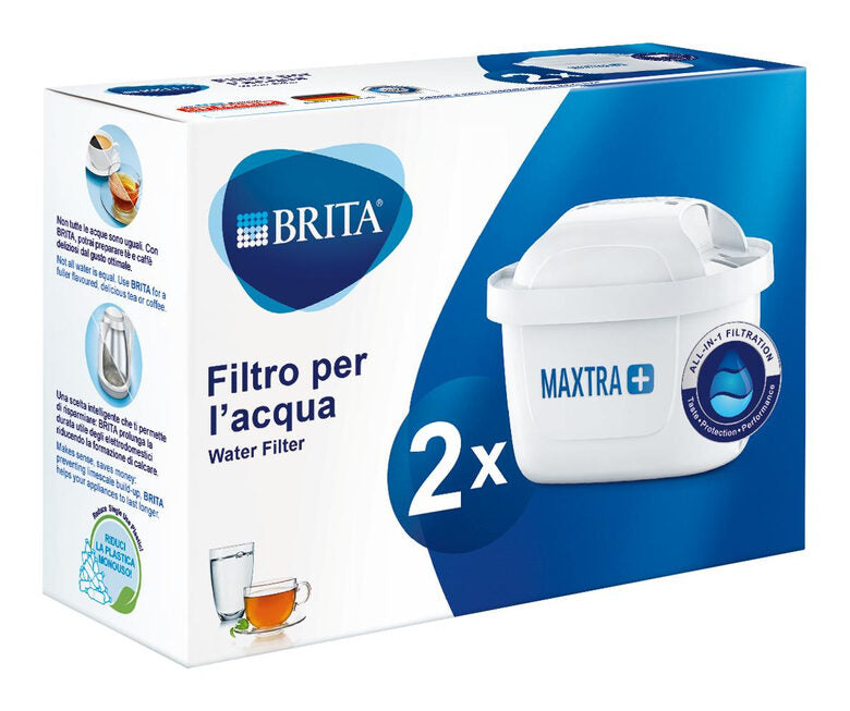 Brita Filtri per acqua MAXTRA+ Pack 2 - per 2 mesi di filtrazione