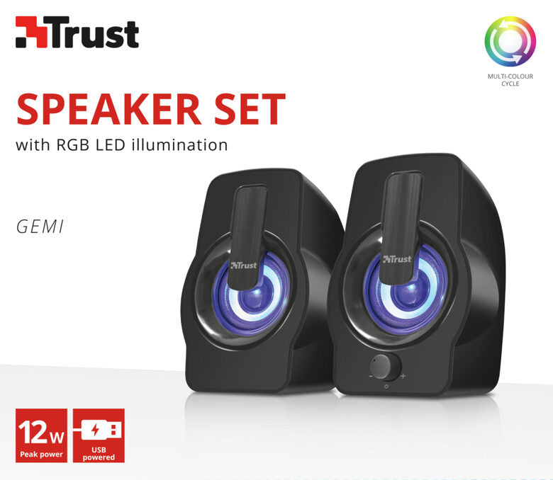 Trust Gemi Nero Cablato 6 W