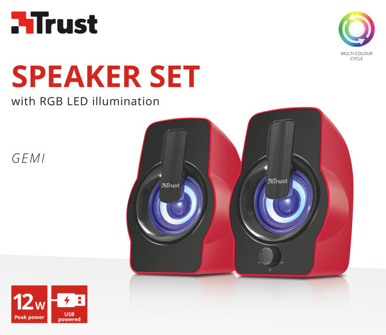 Trust Gemi Nero, Rosso Cablato 6 W