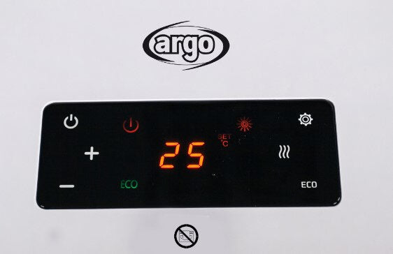 Argoclima Symphony Interno Nero, Bianco 2000 W Riscaldatore ambiente elettrico con ventilatore