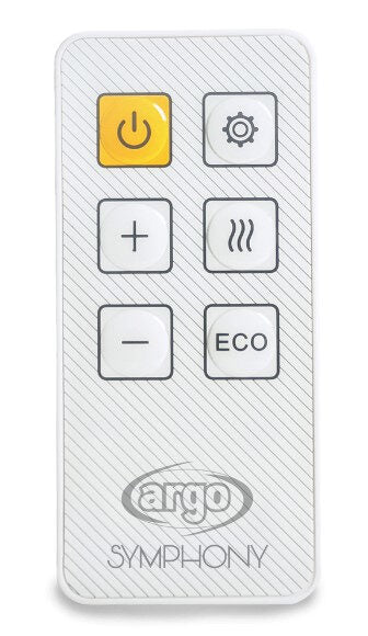 Argoclima Symphony Interno Nero, Bianco 2000 W Riscaldatore ambiente elettrico con ventilatore