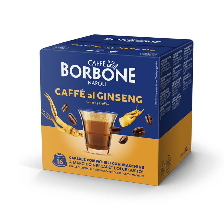 Borbone 16 Capsule Caffè Compatibili Nescafé Dolce Gusto Caffè al Ginseng
