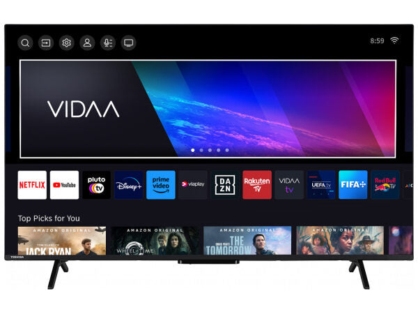 Toshiba 55QV2463DA QLED TV 139,7 cm (55") 4K Ultra HD Smart TV Nero 250 cd/m²