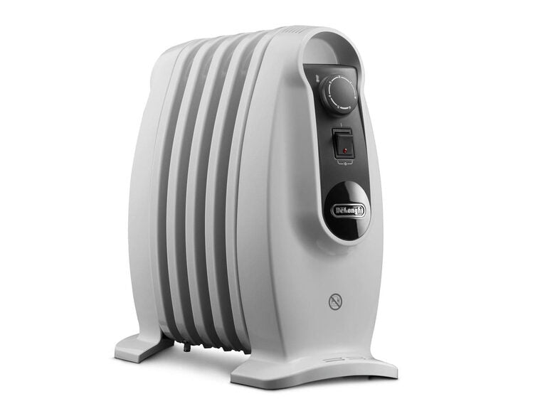De’Longhi TRNS0505M stufetta elettrica Interno Bianco 500 W Riscaldatore ambiente elettrico a olio