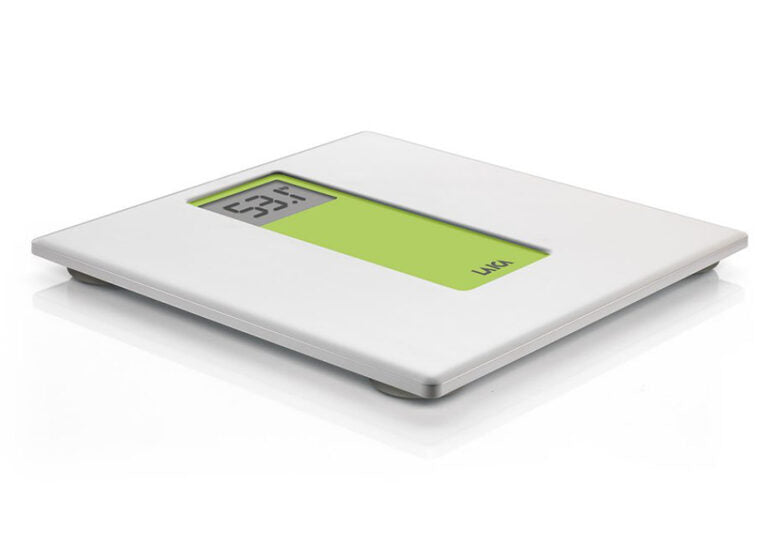 Laica PS1045 Quadrato Verde, Bianco Bilancia pesapersone elettronica