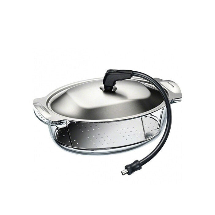 Electrolux S.STEAMKIT accessorio e componente per forno Nero, Acciaio inossidabile, Trasparente Vetro, Acciaio inossidabile Set per cottura a vapore