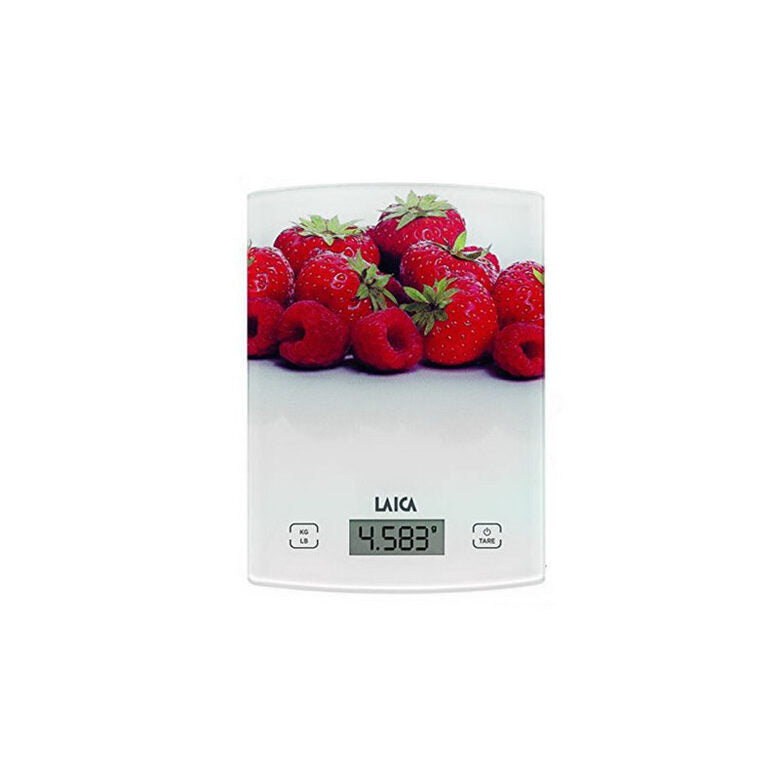 Laica KS1029 Rosso, Bianco Superficie piana Rettangolo Bilancia da cucina elettronica