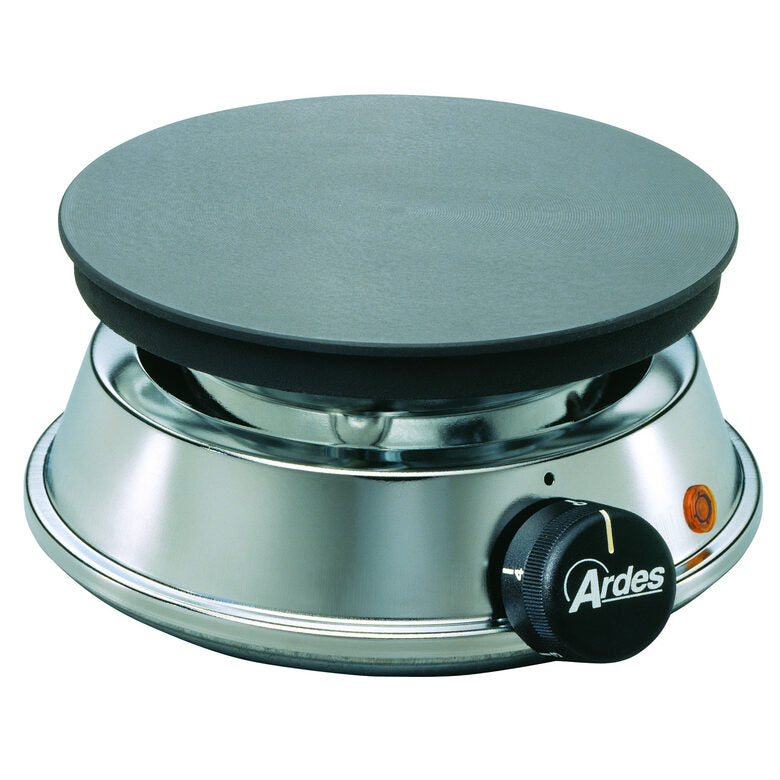 Ardes AR052 piano cottura Nero, Acciaio inossidabile Superficie piana Piastra sigillata 1 Fornello(i)