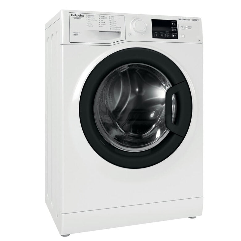 Hotpoint Ariston RSSG R527 B IT Lavatrice Slim A Libera Installazione 7 Kg, 1200 Giri, Steam Hygiene, Anti Allergy, Igiene Vapore, Classe B, Bianco