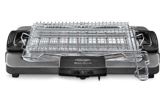 De’Longhi BQ 80.X Barbecue con Griglia Elettrica Girevole 2450W