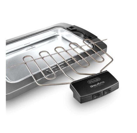 De’Longhi BQ 80.X Barbecue con Griglia Elettrica Girevole 2450W