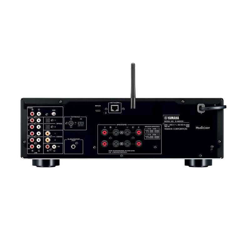 Yamaha R-N600A Sintoamplificatore di rete MusicCast con radio DAB/DAB+ ricevitore AV 80 W Nero