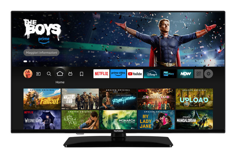 Telefunken TE40759B50V4F TV 101,6 cm (40") HD Wi-Fi Nero 250 cd/m²
