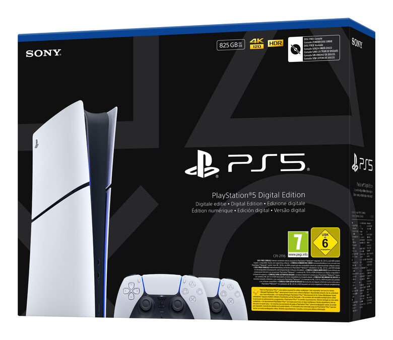 Sony Interactive Entertainment Playstation 5 Slim Digital 825 GB Wi-Fi Nero, Bianco