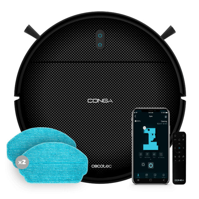 Cecotec Conga 999 Map X-Treme Aspirapolvere Robot Senza sacchetto Nero