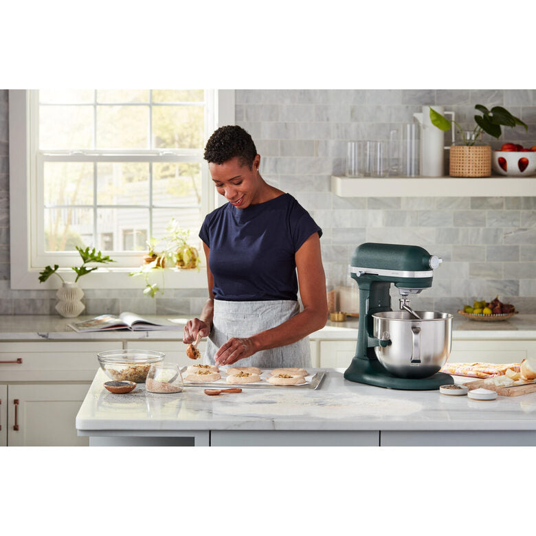 KitchenAid 5KSM70SHXEPP Sbattitore con base 375 W Verde, Grigio, Acciaio inox