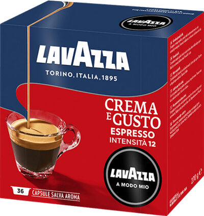 Lavazza A Modo Mio Crema e Gusto Capsule caffè Tostatura media 36 pz