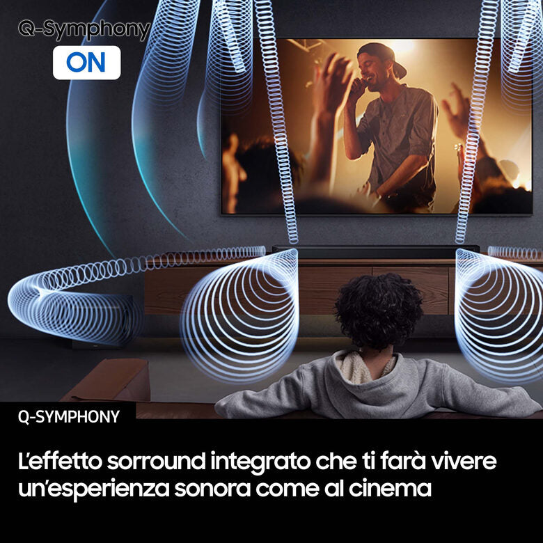 Samsung Soundbar HW-Q800F/ZF, Audio 5.1.2 canali, Wireless Dolby Atmos, 2025