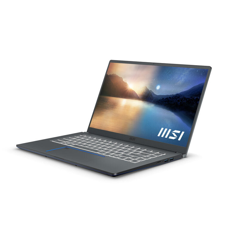 MSI Prestige A11SC-025IT i7-1185G7 Computer portatile 39,6 cm (15.6") Full HD Intel® Core™ i7 16 GB DDR4-SDRAM 1000 GB SSD NVIDIA® GeForce® GTX 1650 Ti Wi-Fi 6 (802.11ax) Windows 10 Home Gri