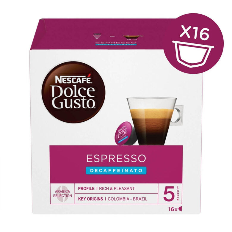 Nescafé Dolce Gusto Caffè Espresso Decaffeinato 16 Capsule