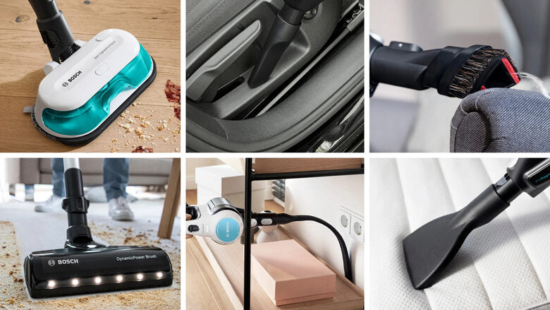 Bosch Scopa elettrica lavapavimenti 2in1 Unlimited 7 ProHygienic Aqua Bianco