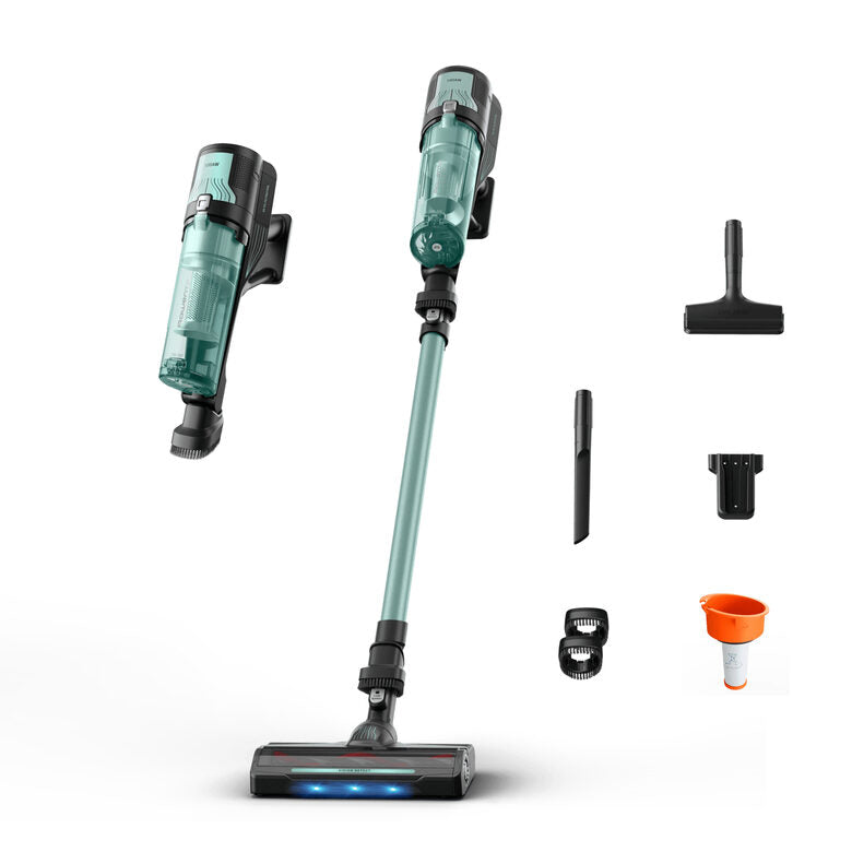 Rowenta X-Force 8.80 Allergy RH1833 Aspirapolvere elettrica Batteria Secco Senza sacchetto Verde, Grigio