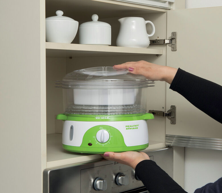 Ariete 0911 pentola a vapore 3 cestello/i Libera installazione 800 W Verde, Bianco