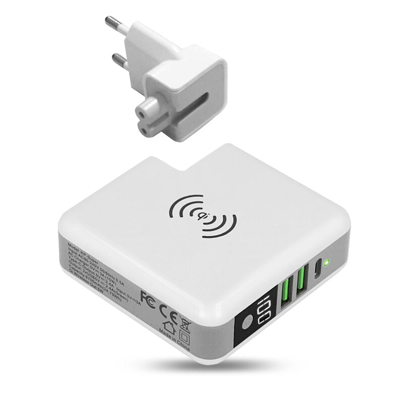 Area TC3IN1W batteria portatile Ioni di Litio 6700 mAh Carica wireless Bianco