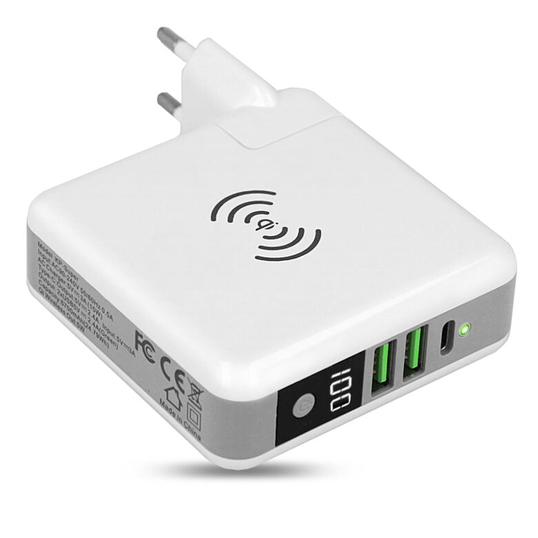 Area TC3IN1W batteria portatile Ioni di Litio 6700 mAh Carica wireless Bianco