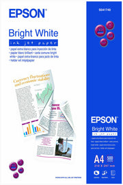 Epson Bright White Inkjet Paper - A4 - 500 Fogli