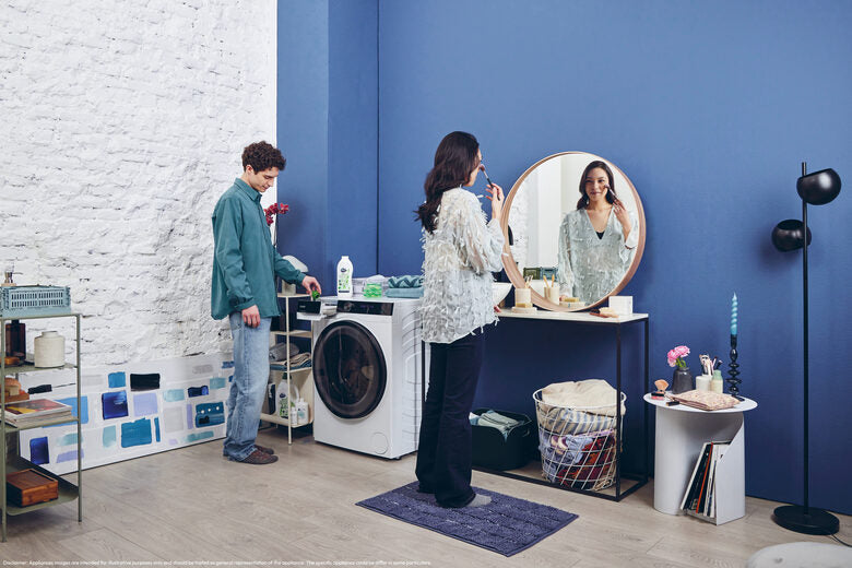 Candy BWS 4128B8-S Lavasciuga A Libera Installazione 12 Kg, 1400 Giri, ProWash&Dry, Proactive Ecowash, Candy Clean Shields, Soft Drum, Classe D, Bianco
