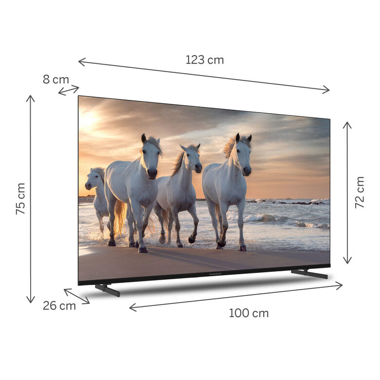 Thomson 55UA5S13 Televisione Smart TV 55 Pollici Led 4K Ultra Hd Wi-fi Nero