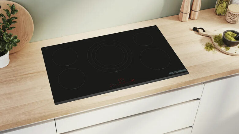 Bosch Serie 6 PIV931HC1E piano cottura Nero Da incasso 90 cm Piano cottura a induzione 5 Fornello(i)