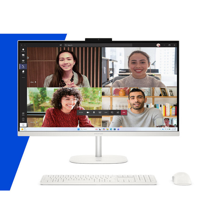 HP OmniStudio All-in-One Desktop 27-cu0000nl PC Intel Core 5 210H 68,6 cm (27") 1920 x 1080 Pixel 8 GB DDR5-SDRAM 512 GB SSD Windows 11 Home Wi-Fi 6 (802.11ax) Bianco