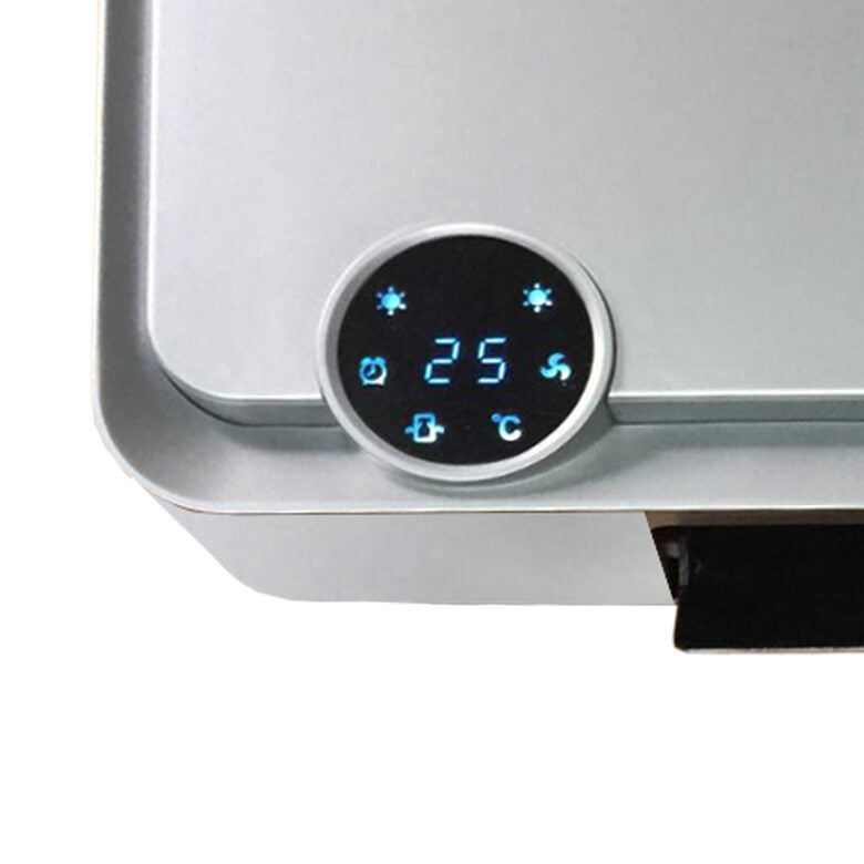 Argoclima KOMPASS stufetta elettrica Interno Argento 2000 W Riscaldatore ambiente elettrico con ventilatore