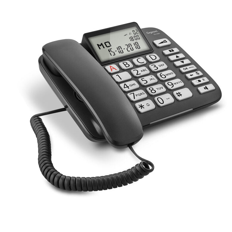 Gigaset DL580 telefono Telefono analogico Identificatore di chiamata Nero