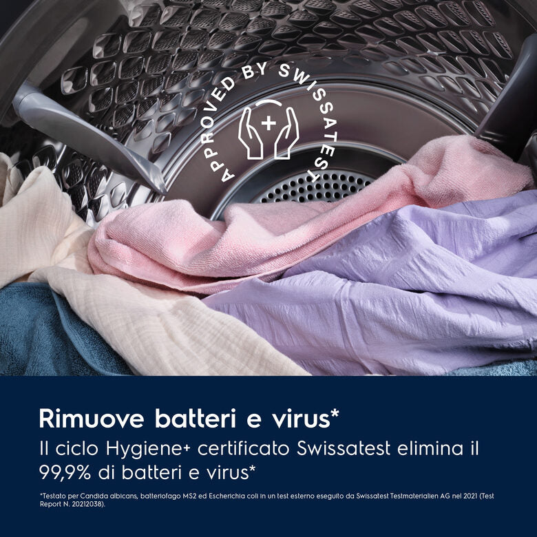 Electrolux EW7H39B Asciugatrice A Libera Installazione 9 Kg, DelicateCare, MixCare, SensiCare, Classe B, Bianco