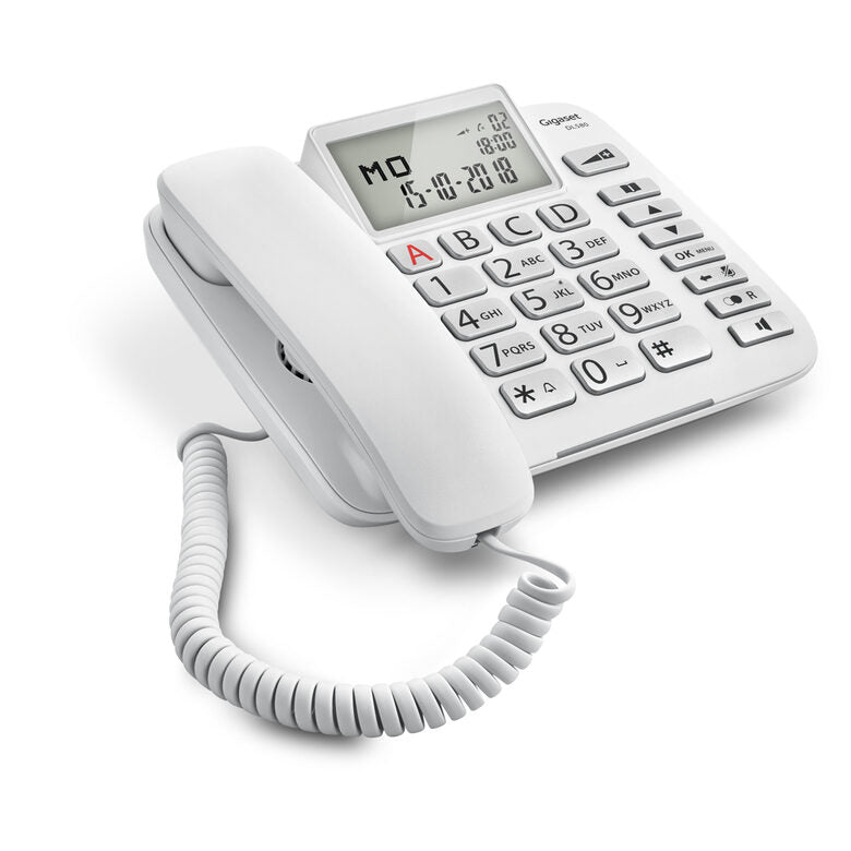 Gigaset DL580 Telefono analogico Identificatore di chiamata Bianco
