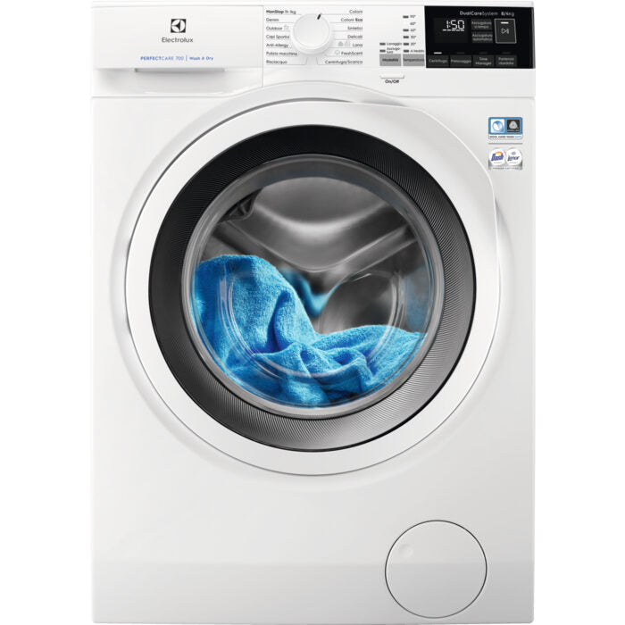 Electrolux EW7W484W lavasciuga Libera installazione Caricamento frontale Bianco E
