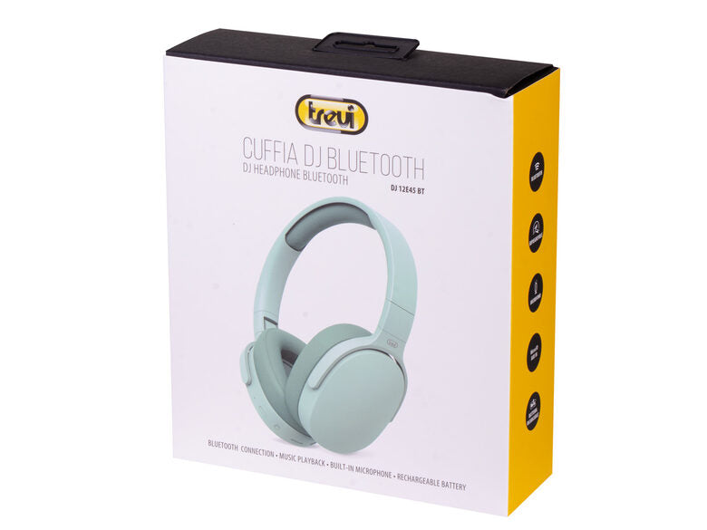Trevi DJ 12E45 BT Auricolare Con cavo e senza cavo A Padiglione Musica e Chiamate Bluetooth Verde