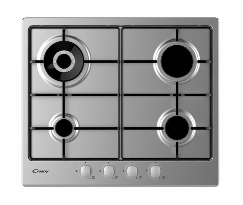 Candy Timeless CHW6BR4WX Acciaio inossidabile Da incasso Gas 4 Fornello(i)
