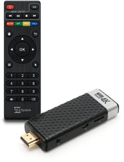 TELE System TS UP 4K Stealth Nero, Argento 4K Ultra HD 8 GB Wi-Fi