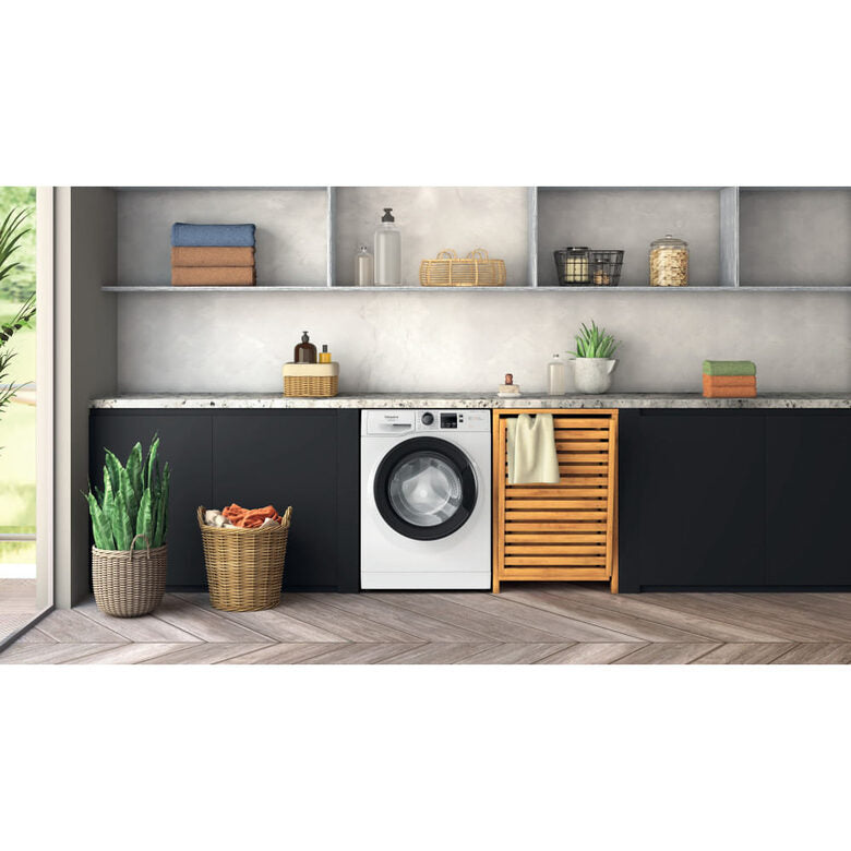Hotpoint Ariston NF746WK IT Lavatrice A Libera Installazione 7 Kg, 1400 Giri, Steam Hygiene, Anti Allergy, Igiene Vapore, Classe A, Bianco